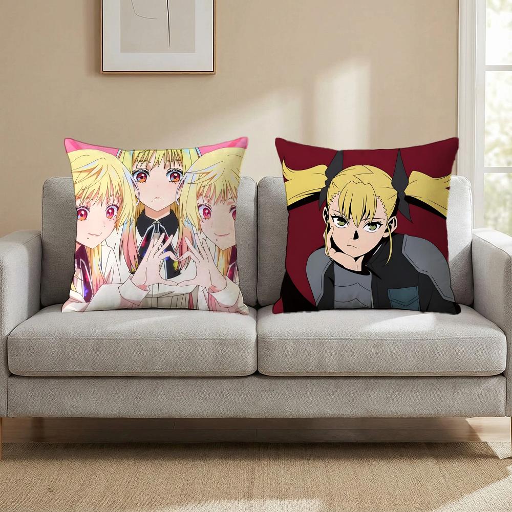 anime Kaiju No. 8 Cushion Cover Cushion Cover Set 4Pcs 50x50 45x45 40x40 Pillowcase Decorative Sofa Home Decor