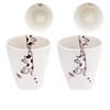 J-kitchens Studio Sho ~ Paw Print Cups, Pair of Cats, Hasami Ware, Made In Japan / 179751