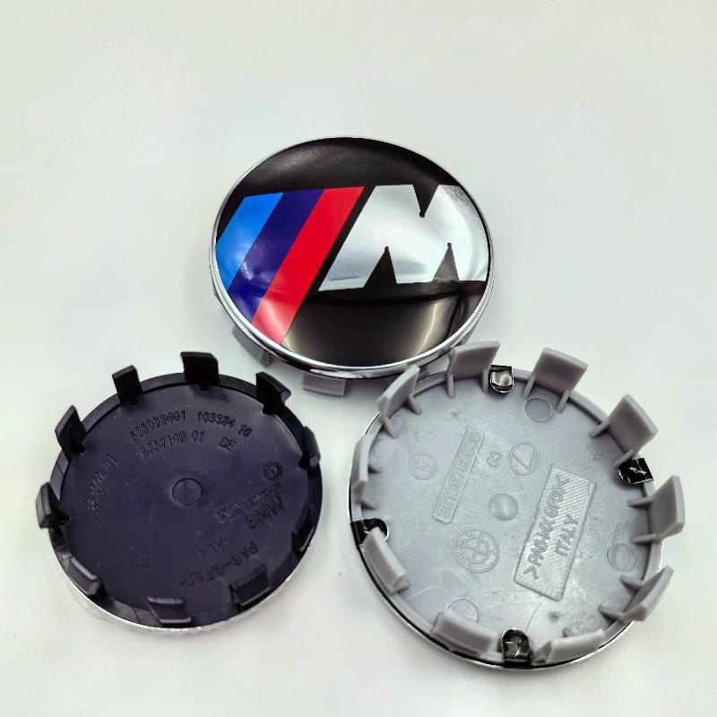 Tappi Centrali per Cerchi BMW 56/68mm Compatibili con E46 E39 E60 E90 E53 E36 E30 E87 F10 F20 F30 X1 X3 X5 X6 X7 Accessori Auto