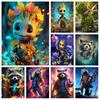 Little Groot and Rocket Raccoon CP Model Diamond Painting New Full Diamond Cute Style Handmade DIY Diamond Embroidery Material Pack