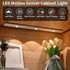 Lampada LED da 40 cm, Lampada per Armadio a 4 Modalità con Sensore di Movimento, Ricaricabile USB da 550 mAh, Luce LED Senza Fili da Cucina da 6000K con Temperatura Colore Regolabile