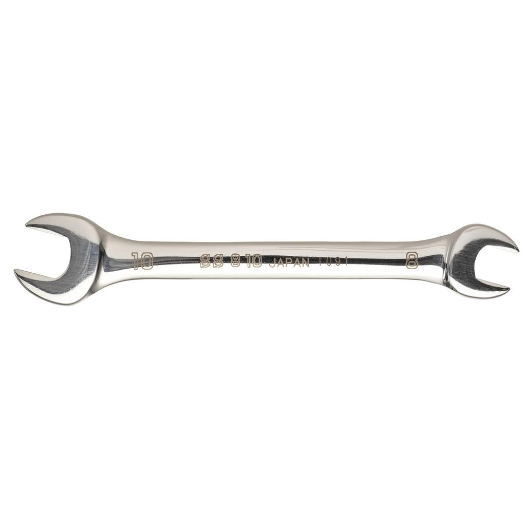 TONE SUS Spanner 8 x 10 mm across SS-0810, (width flats)