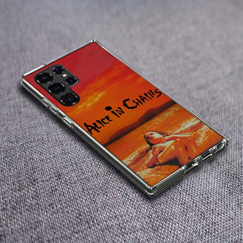 Rock Band Alice In Chains Handyhülle Für Samsung Galaxy S24 S23 S21 S20 FE S22 S26 Ultra S25 Edge S10 Plus Hülle Klar TPU Capa