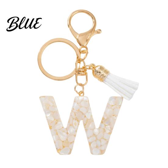 Key Holder For Backpack Keychain Pendant Letter A-Z Charm with Tassel