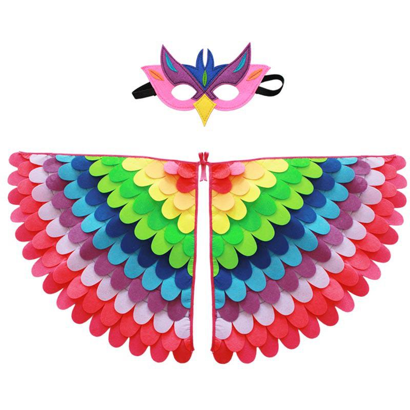 Kinder Vogelvleugels Halloween Kostuum Cape voor Kleuterschool Optredens