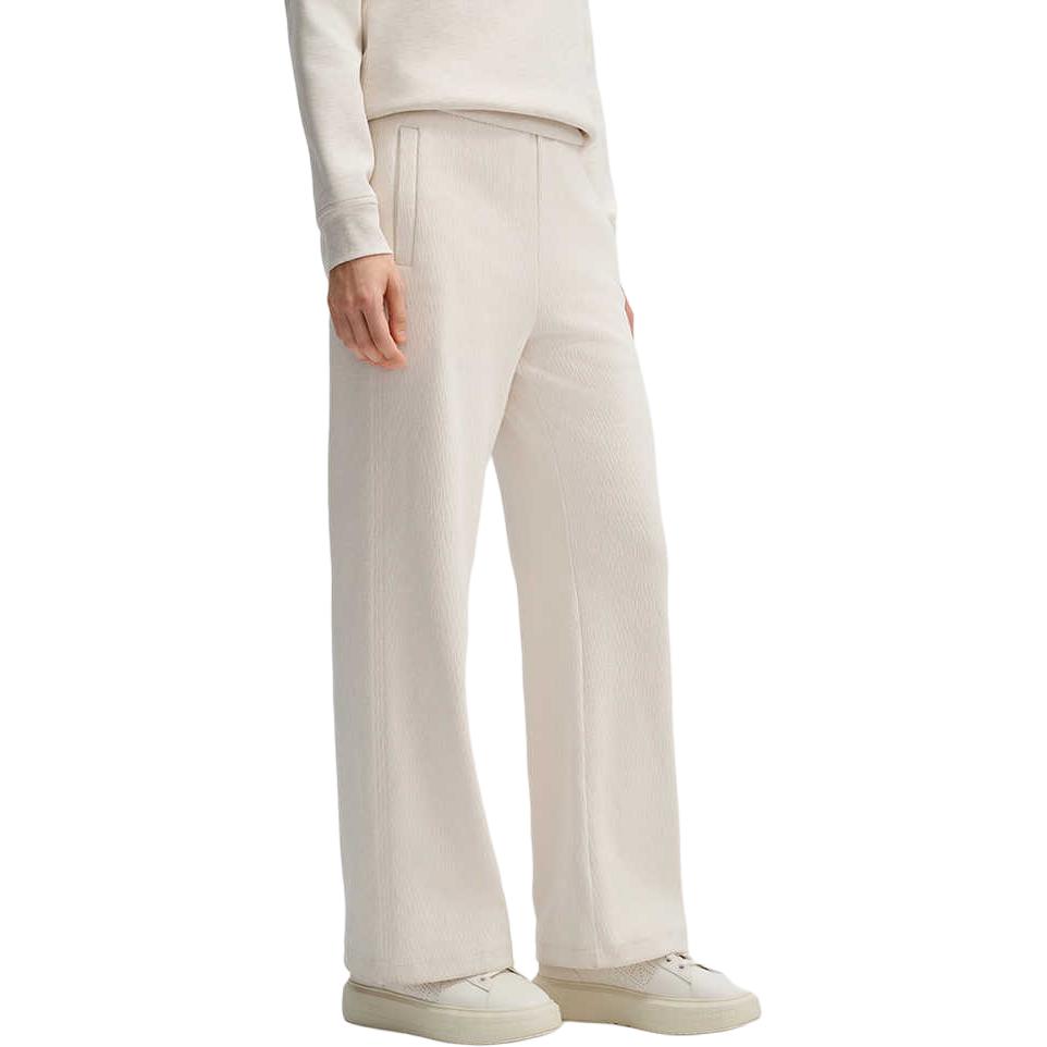 FILA Comfortable Loose Knit Wide Leg Casual Pants Women bottoms Ice-Cream-White F11W513602FIV