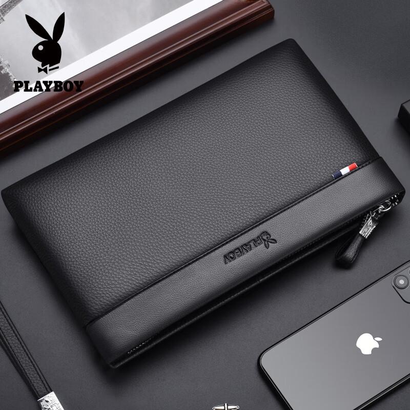 PLAYBOY Men's Business Leather Clutch Bag