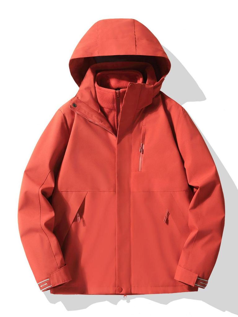 Unisex wasserdichte und winddichte 3-in-1 Bergsteigerjacke für Herbst & Winter