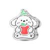 Christmas Original Copper Charms Snow Santa Claus Earrings Beads Fit Necklace Bracelets Diy Gifts Fine Jewelry