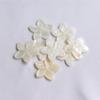 Natural Mother-of-Pearl Shell Petals: Black & White Single Hole Five-Pointed Flower DIY Ornament Accessory.