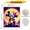 Disney Mickey Minnie Moon digital oil painting diy handpainted coloring painting home decoration room wall art gift for lover decor