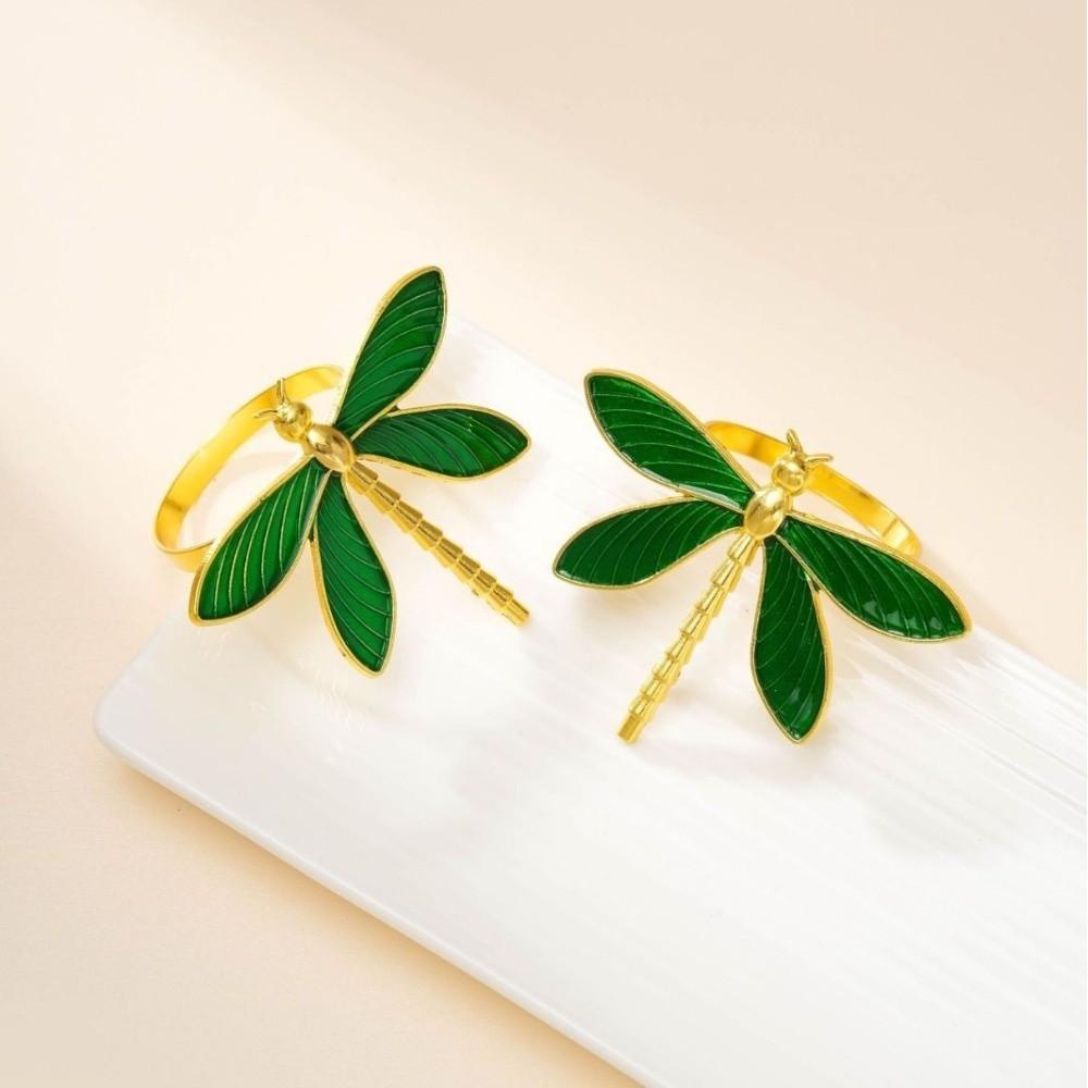6PCS Modern Napkin Buckle Minimalist Insect Napkin Holder Table Decorations  Holiday Banquet