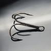 50pcs Strong Pull Lure Baits Fishing Hook with Feather Size 10 8 6 4 2 Feathered Treble Hook Barbed Hook for Crankbait