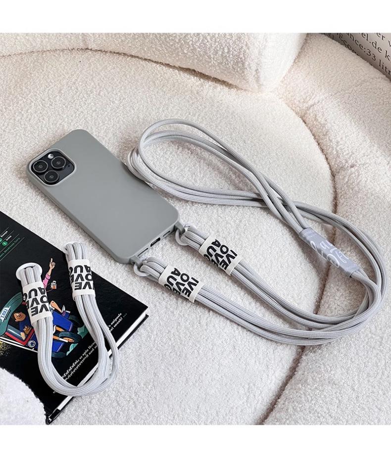 Apple 15 iPhone 14 Pro Max Crossbody Strap Case - Premium Niche Protective Cover