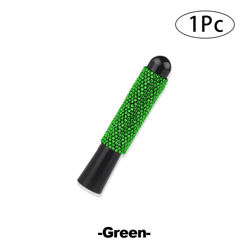 Universal 8cm/3.14in Car Antenna Crystal Diamond Auto Retrofit Decors Contains 4 Screws 2 Gaskets Bling Car Accessories