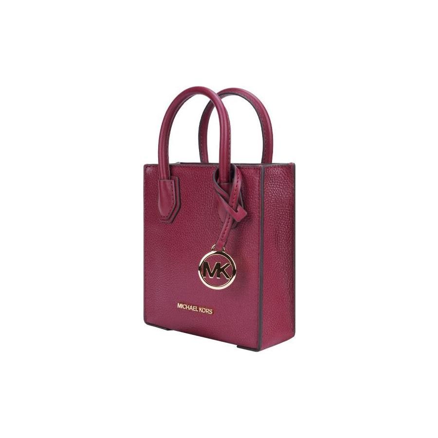 Michael Kors Mk Letter Pendant Solid Pebble Grain Leather Tote Bag Shopping Bag Shoulder Bag Handbag Crossbody Bag Mini Women Tote 35S1GM9TOL-MULBERRY