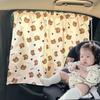 Suction Cup Curtain In The Car Window Sunshade Cover Cartoon Universal Side Window Sunshade  Protection For Kid Baby Children