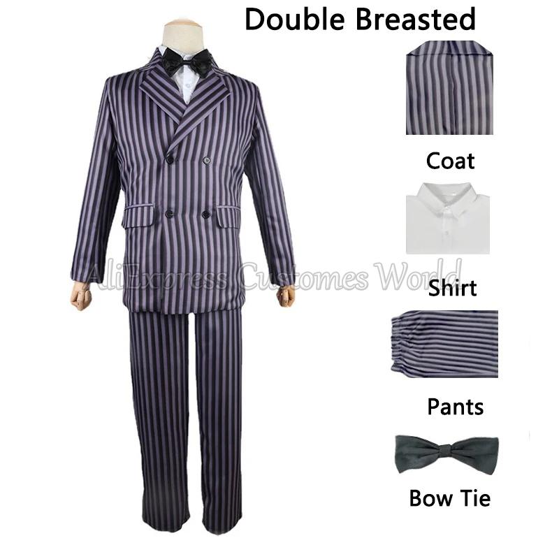 

Костюм для косплея Уэнсдей Аддамс из фильма, костюм, аниме, ролевая игра, семейные выпускные вечера, униформа, наряды, карнавальный костюм на Хэллоуин для мужчины 130&Cosplay