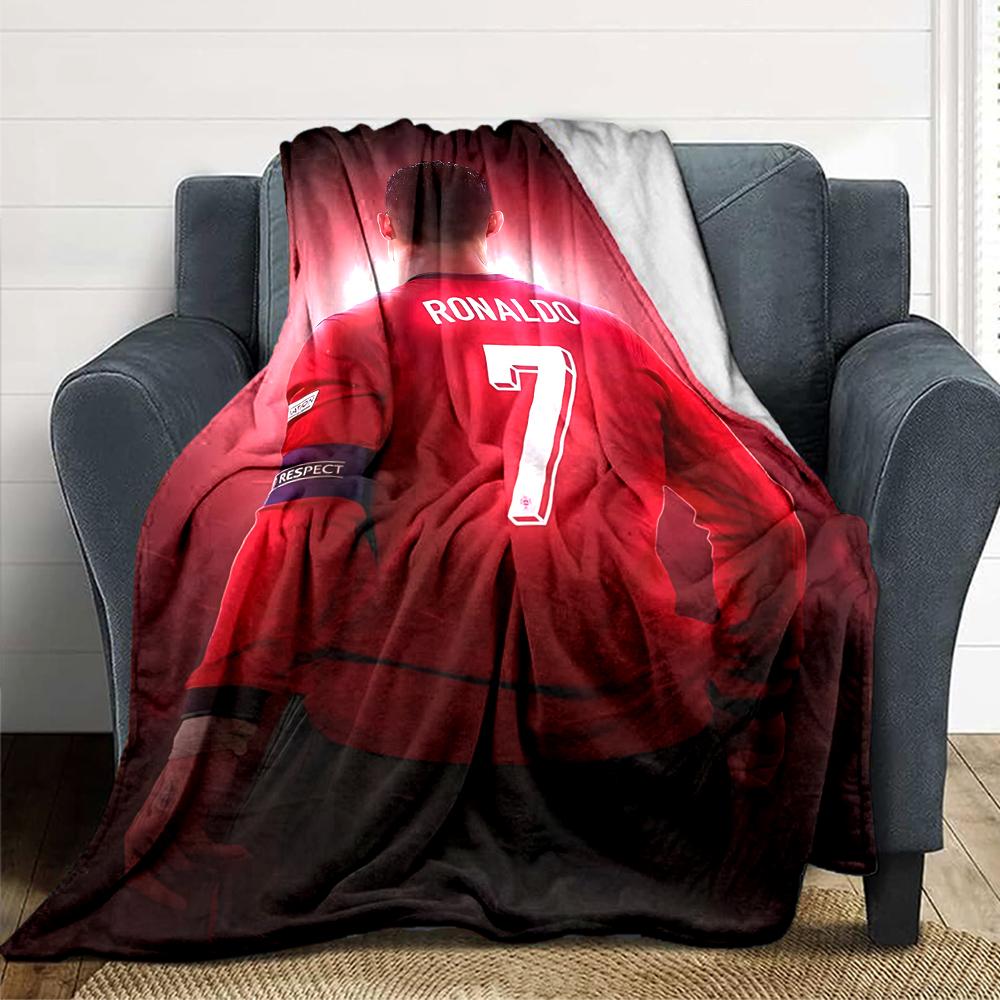 Ronaldos Legacy Football Blankets Flannel Printed Breathable Warm Throw Blanket for Home Office Bedspreads 0708a36