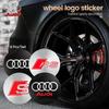 4PCS 56mm Car Badge Wheel Center Cover Stickers Hub Caps Decal For  Audi A3 A4 A6 A7 A8 Q3 Q5 Q7 S3 S4 S5 S6 RS3 RS4 Sline RS TT