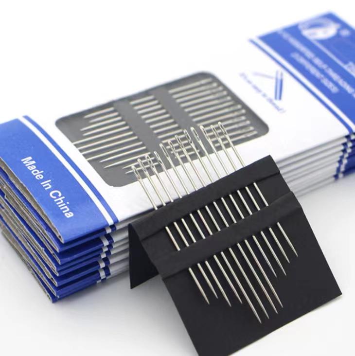 12/36 STÜCK Nähnadeln Mehrere Größen Seitliche Öffnung Edelstahl Stopfen Nähen Haushalt Handwerkzeuge Nähwerkzeuge und Zubehör