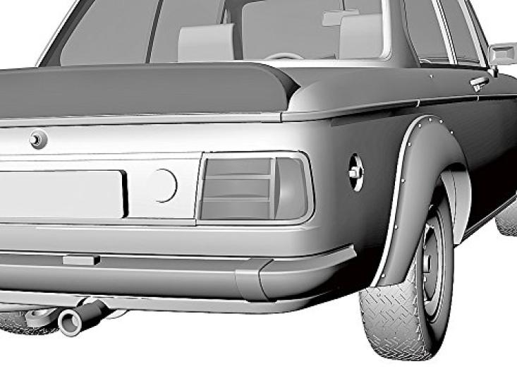 Hasegawa Historic Car Series BMW 2002 Turbo Plastikmodell HC24 1/24