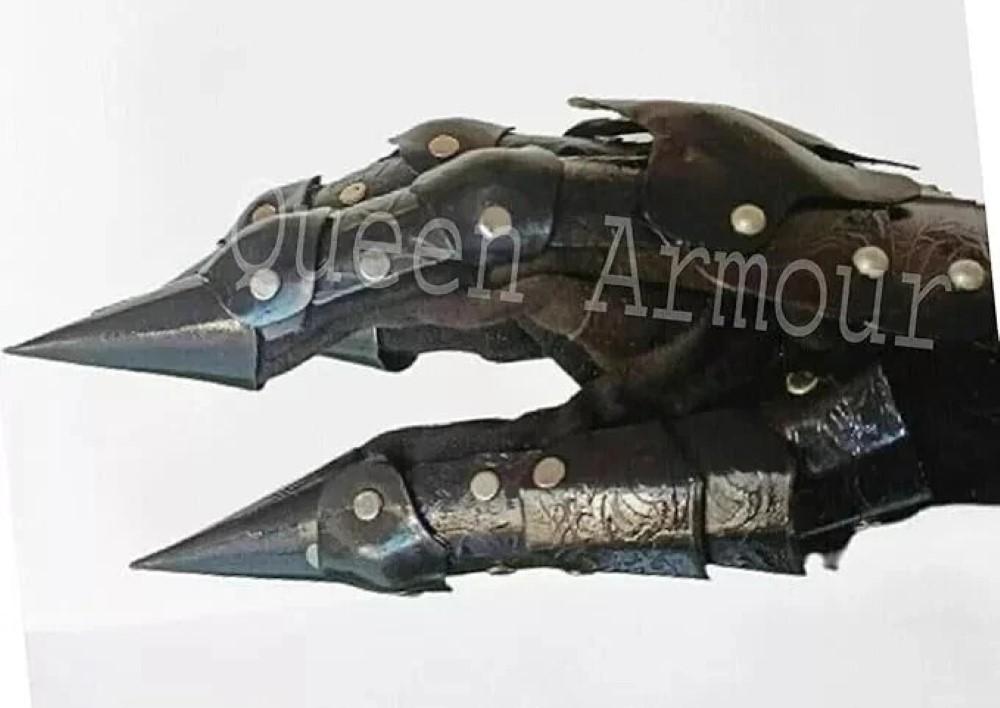 Medieval Steel Nazgul Gloves Costume Gauntlets Armor