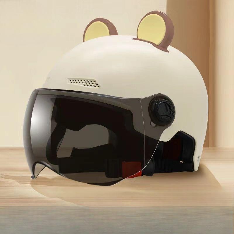 New National Standard Class A Electric Vehicle Helmets for Autumn and Winter Warmth In All Seasons for Men and Women Half Helmets