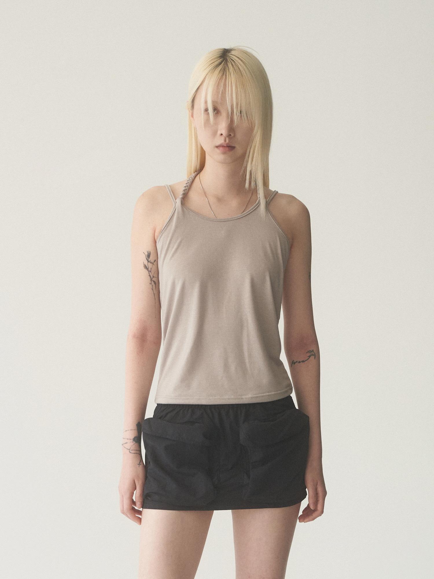Ryu Young String Twist Sleeveless, Beige