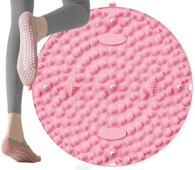 Meewtun Foot Reflexology Shiatsu Board with Foot Walking Foot Foot Use Mat, Socks, Reflexology, Shiatsu, Mat, Press, Slimming, Ergonomic, Round,