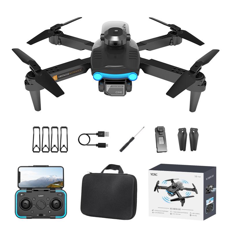 A8 Pro Foldable Drone with 4K Dual HD Camera, 4-Sided Obstacle Avoidance, Optical Flow Hover & Gesture Control RC Quadcopter