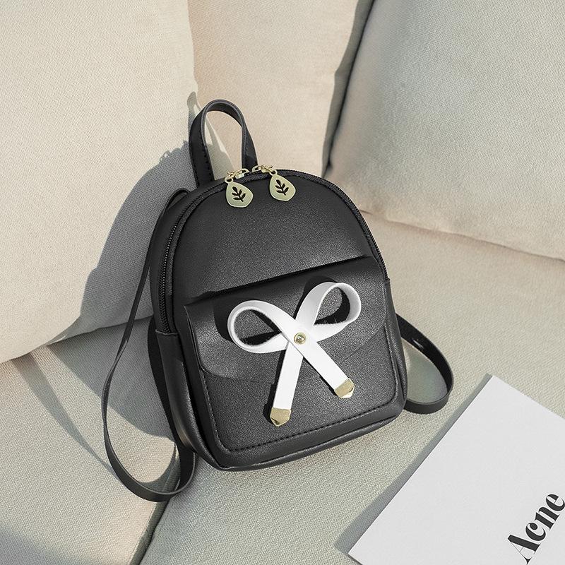 Japanese and Korean Style Large Bow Backpack Fashionable Multi Functional Small Backpack Versatile One Shoulder Hand Crossbody Women's Bag