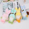 Easter Bunny Plush Doll Rabbit Stuffed Animal Hanging Pendant Home Decor Cute Cartoon Ornament for Living Room Shelf Party Decoration
