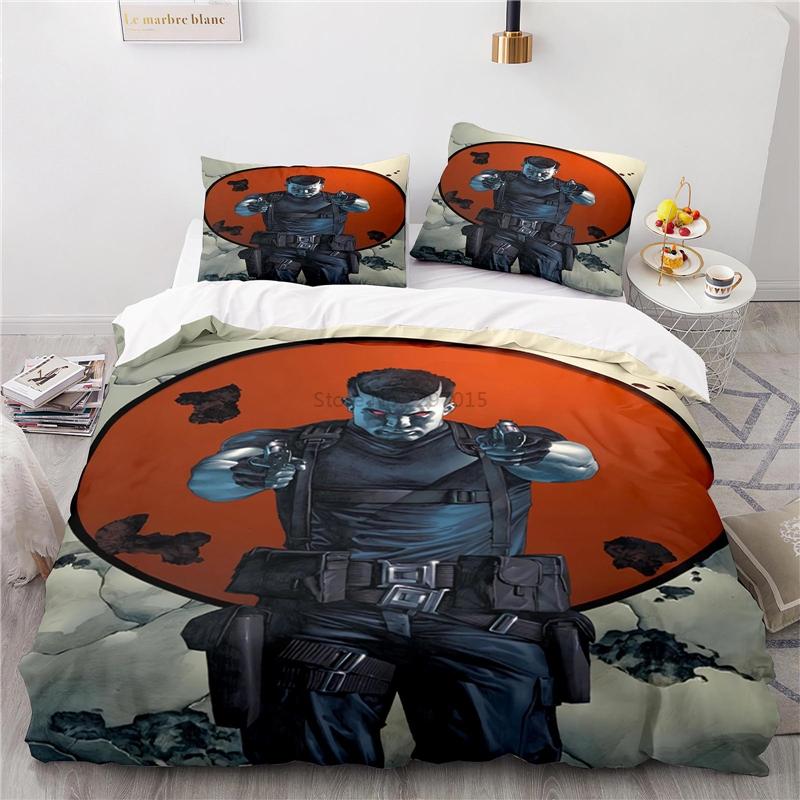 Nová 3D sada povlaku na přikrývku se vzorem BloodShot s povlaky na polštáře Ložní sada Jednolůžko Dvoulůžko Twin Full Queen King Size pro dekoraci ložnice