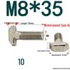 304 Stainless Steel T-Slot T-Head Bolt for Aluminum Profiles (20/30/40/45)