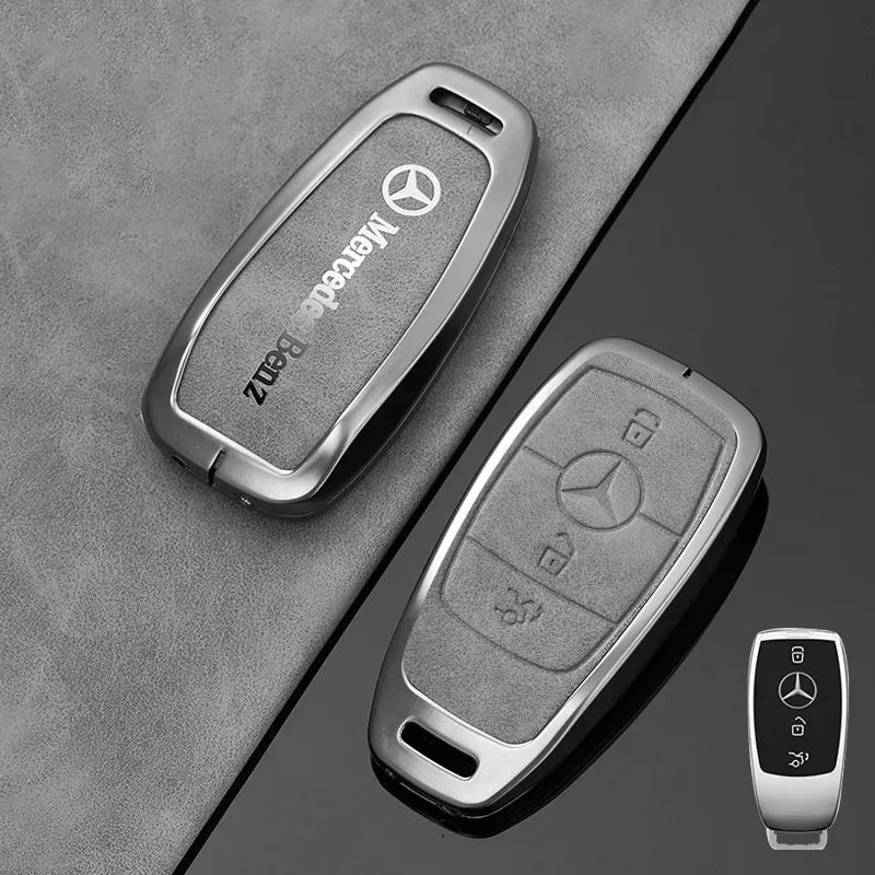 

GLC GLB Metal Car Key Case Cover Shell For Mercedes Benz A C E S G Class GLC CLE CLA GLB GLS W177 W205 W213 W222 X167 AMG Acces