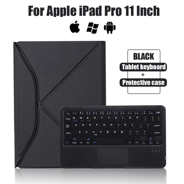 Touchpad Keyboard Case For Apple iPad Pro 11 Inch 2021 2020 Wireless Bluetooth Bracket Detachable Magnetic Protective Cover