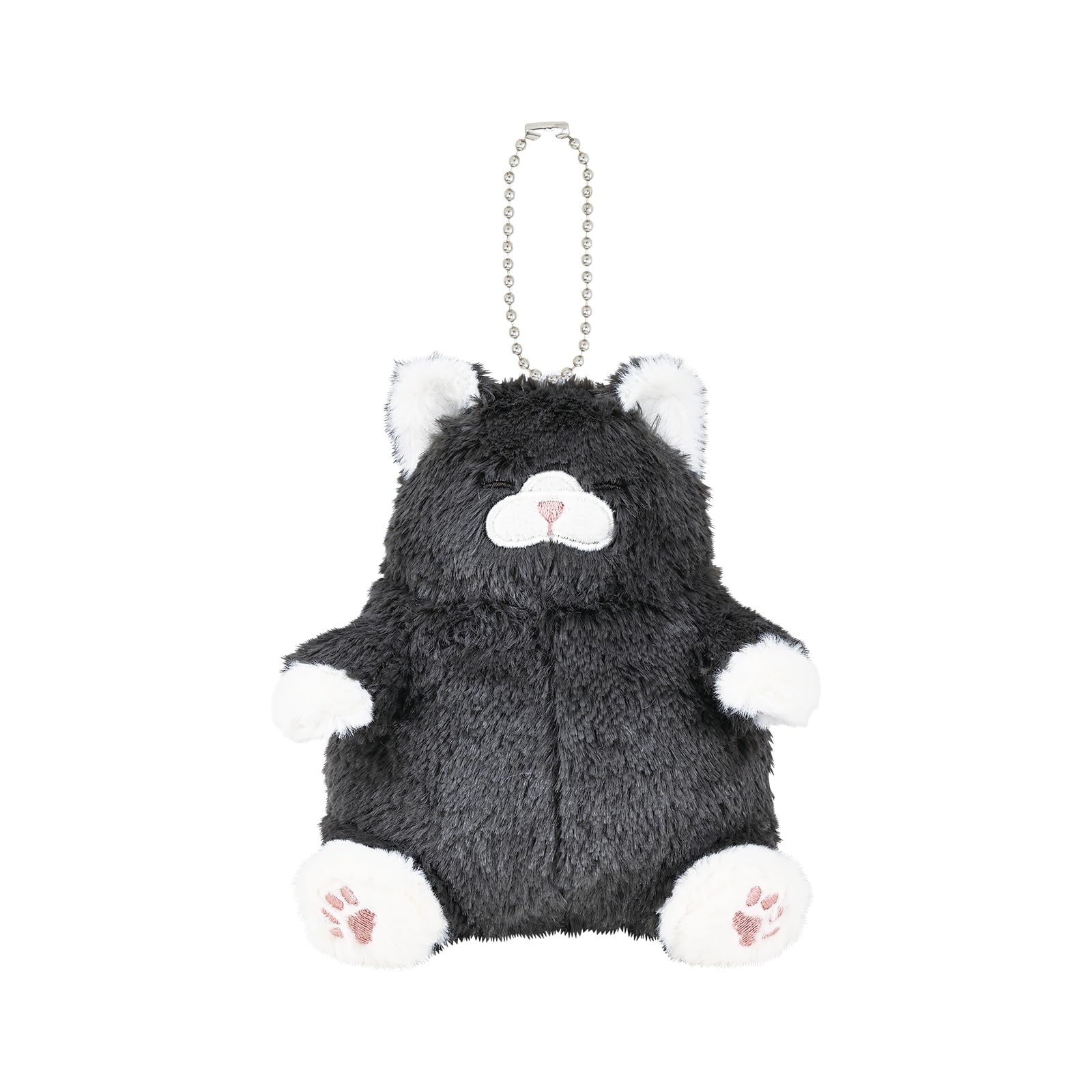 

Livheart Chain Cat Black Cat Tuna Mascot, Positivity, (Total Length Approx. 14.5cm), Fluffy, Palm-Sized, 37724-74