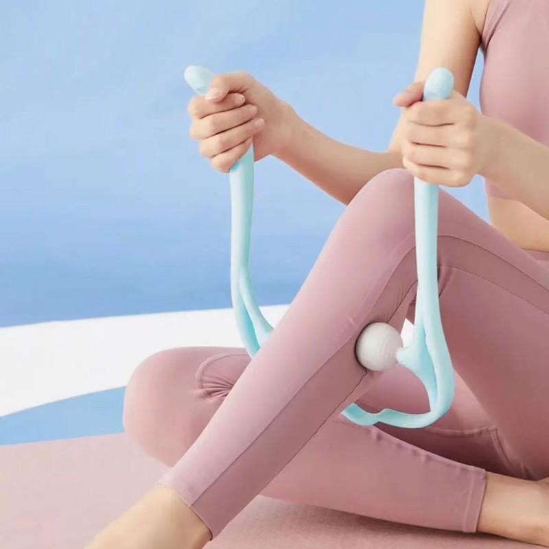 Manual Cervical Massager for Neck and Neck Clamp, Multifunctional Shoulder and Neck Unblocking Device, Roller Press