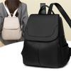 Schoolbag Oxford cloth backpack women's 1011 new trendy fashion solid color pu large capacity student schoolbag travel small backpack women