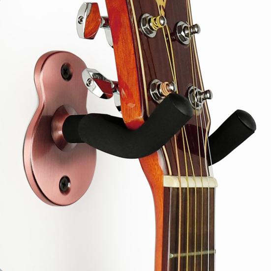 Guitar Wall Mount Hanger Heavy Duty Metal Guitar Holder Bass Ukulele Acoustic Classical Electric Guitar Stand Hook Guitar Accessories