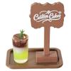 Handmade Mini Dollhouse Juice Tray Scene Ornament