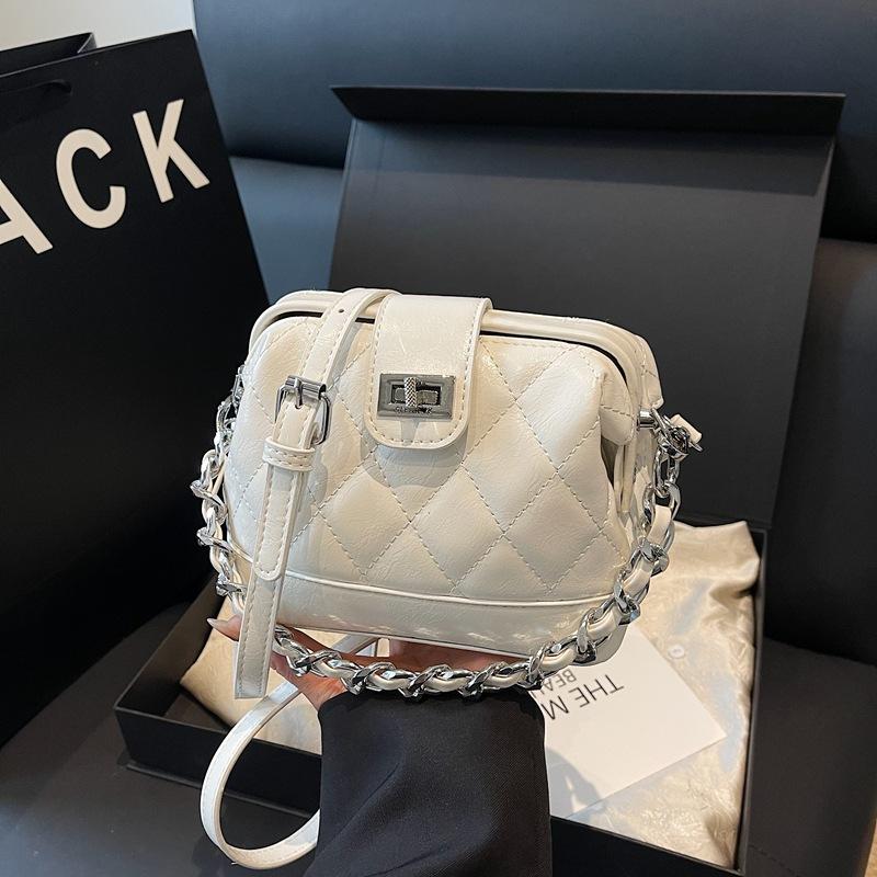 New Chain Handbag Women's Leather Shoulder Bag Fashionable Versatile Messenger Bag