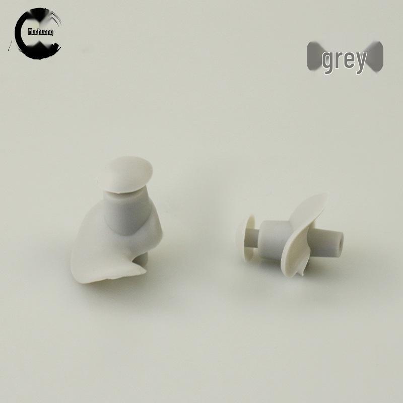 Silicone Waterproof Swimming and Diving Earplugs with Box - Adult Spiral Design