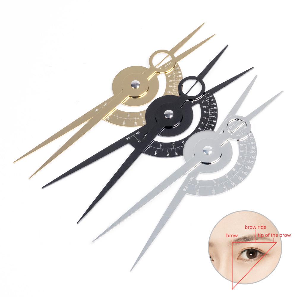 Equidistant Microblading Eyebrow Ruler with Three-Point Positioning