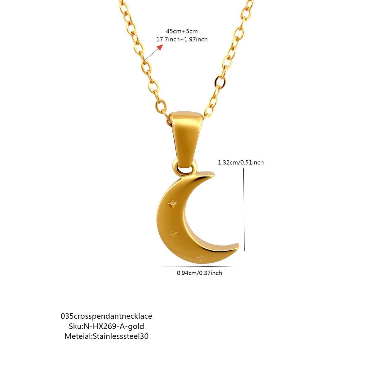 European & American Trendy Hexagram Necklace Pendant for Men & Women, 2026 - Titanium Steel, Small Hollow Design