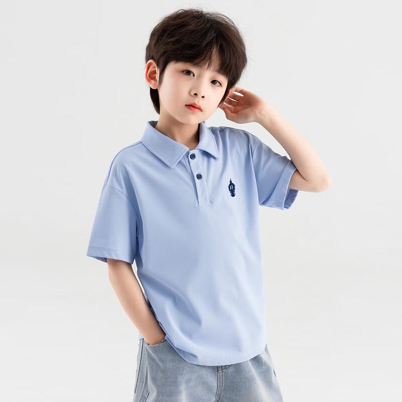 DuoDuoJia Boys' Cooling Sun Protective Collegiate Polo T-Shirt