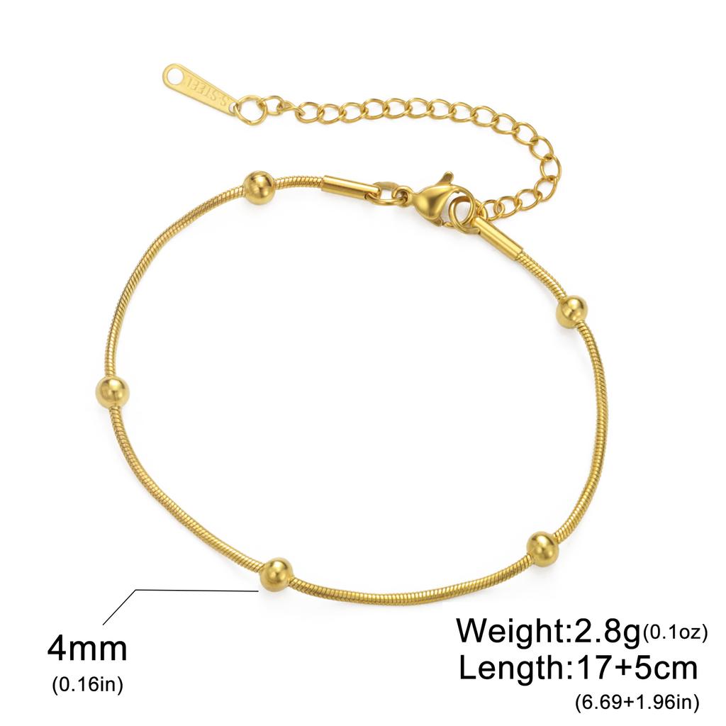 Stainless Steel Gold Color Bracelet Twist Figaro Cuban Chain Bracelets Women Trendy Minimalist Jewelry Gifts