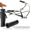 1 Pair Hand Stitched PU Bike Bicycle Handlebar Handle Bar Grips with Plug