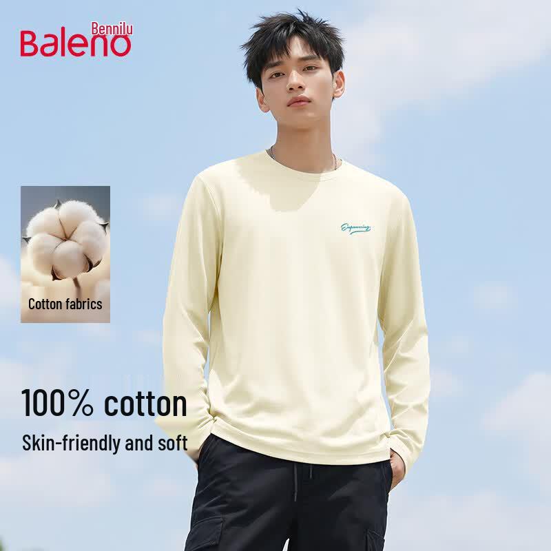 Baleno Men's Heavyweight Cotton Long-Sleeve T-Shirt
